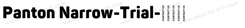 Panton Narrow-Trial字体转换
